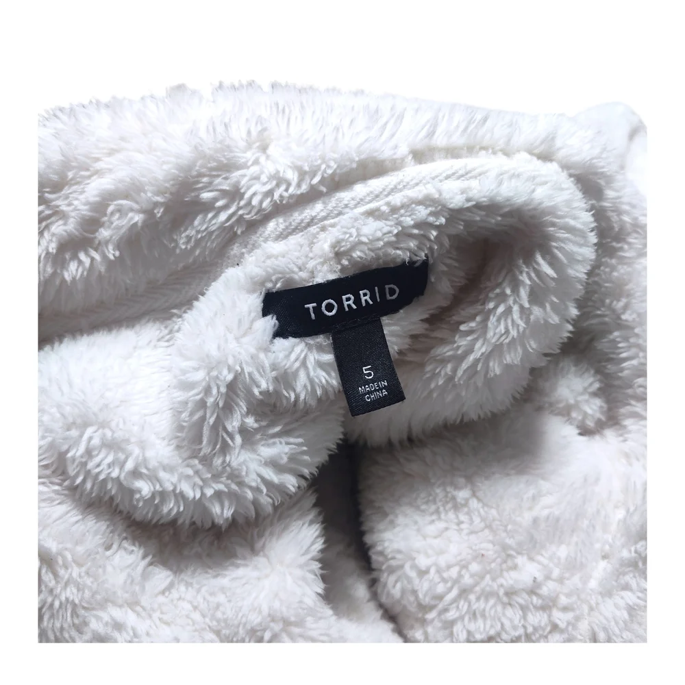 Torrid Plus Size Sherpa Zip Up Jacket Womens Size 5 - Picture 11 of 11